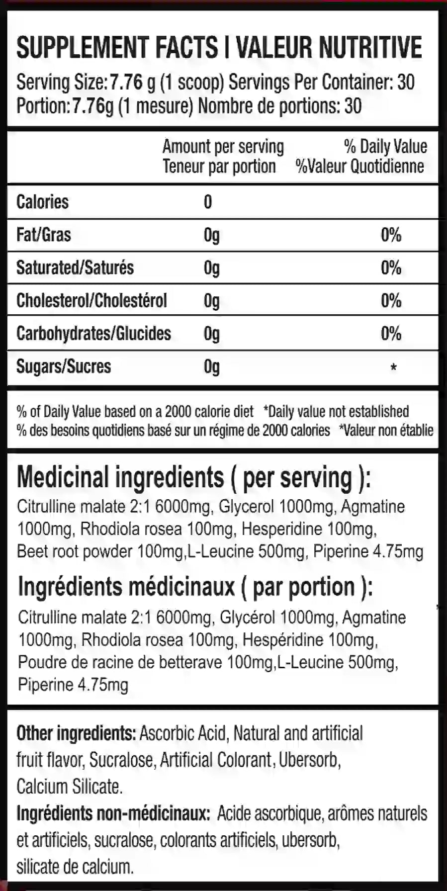 Nutritional Facts