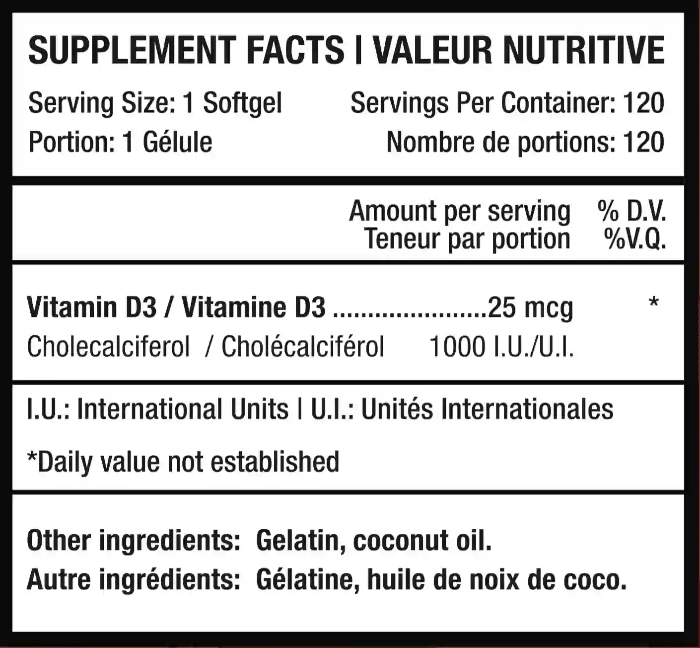 Nutritional Facts