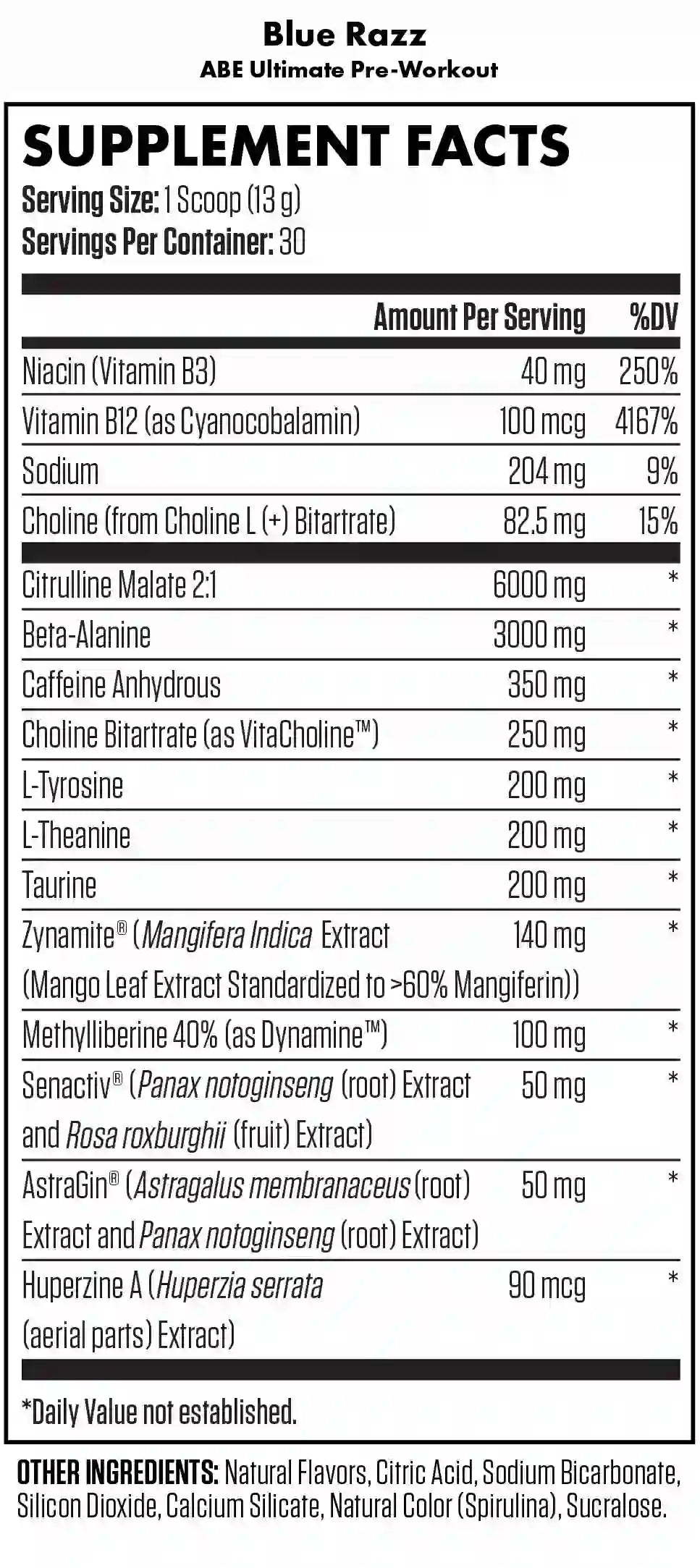 Nutritional Facts